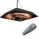 Outsunny 2000w Patio Electric Hanging Ceiling Heater Halogen Remote Aluminium