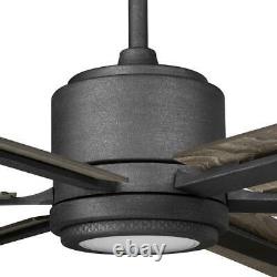 Palermo Grove 60'' Int. LED I Gilded Iron 2-Mount Ceiling Fan withLight & Remote C