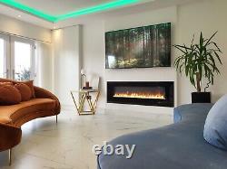 Panoramic Widescreen 50 / 60 HD+ UHD LED Electric Fire Wall mounted / Inset