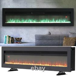Panoramic Widescreen 50 LED Fireplace Electric Wall mounted/Inset /Freestanding