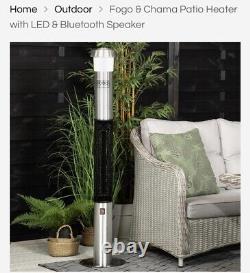 Patio heater with bluetooth speaker & Light, Remote Control