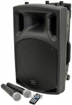 QTX QX15PA 15 BLUETOOTH Portable PA System with Wireless Microphone USB SD MP3