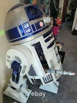 R2-d2 Remote Radio Controlled Life Size Star Wars Metal Robot! Watch My Video