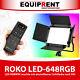 Roko Led-648rgb Rgbww Np-f Led Light, Remote Control Metal Casing Eq347