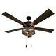River Of Goods Prairie 52 In. Led Oil Rubbed Bronze Caged Ceiling Fan With Light