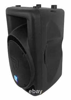Rockville RPG15BT 15 Powered 1000W DJ PA Speaker BlueTooth, Wireless Link+Stand