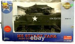 The Ultimate Soldier 16 WWII M5 Stuart Tank Open Box Radio Controlled