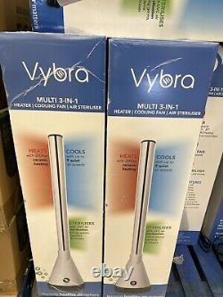 VYBRA VS001W 3-in-1 Air steriliser Fan & Heater RRP £140 COLLECTION ONLY No RC