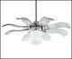 Vento Fiore 42 In. Brushed Nickel Retractable Ceiling Fan K-00029
