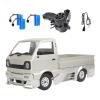 Wpl D12 1/10 Rc Car Simulation Truck Led Light Gifts Remote Control Car