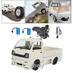 WPL D12 1/10 RC Car Truck Gifts Toys Remote Control Car White 2 batteries