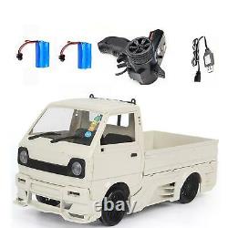 WPL D12 RC Car Climbing Truck For Kids Remote Control Car White 2 batteries