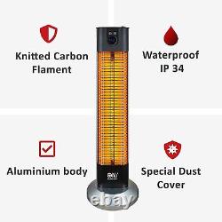 Waterproof Patio Heater Carbon Infrared Indoor Outdoor Remote Control NJ-2000W