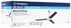 Westinghouse 7800300 Industrial 56-Inch Three-Blade Indoor Ceiling Fan 2 Pack