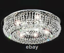XL led luxury crystal ceiling lamp chandelier Ø66cm Adelina sub light + 8xG9 +RC