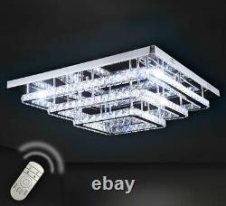 XXL Led ceiling lamp crystal chandelier remote dimmable luxury warm cold 40-70cm